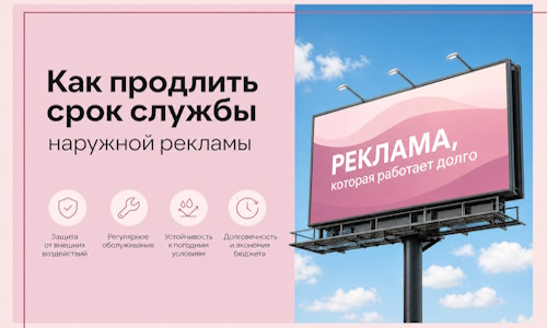 Как продлить срок службы наружной рекламы в  Смоленске