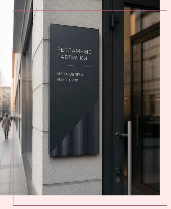 Рекламные таблички в Смоленске по цене от 4615 р. | Аванза-Смл