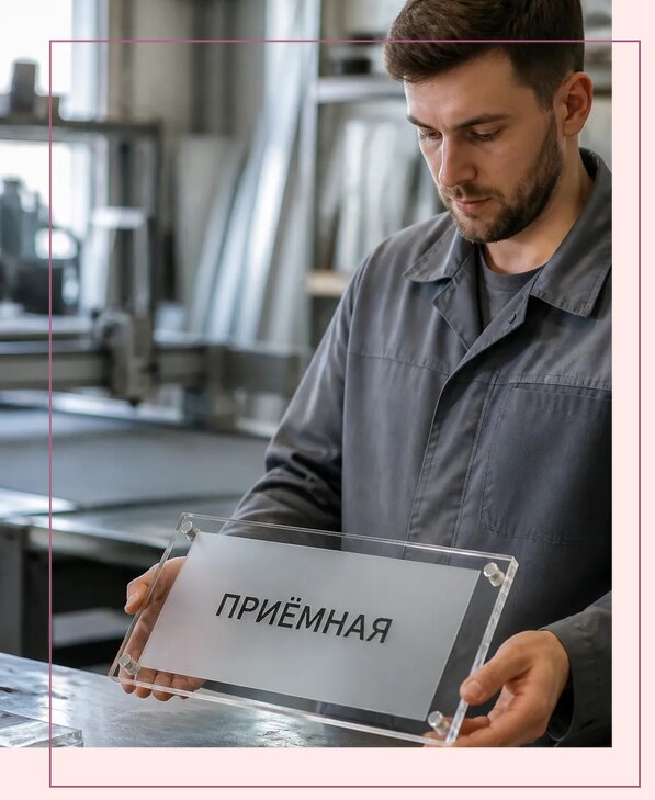 Таблички из оргстекла на заказ в Смоленске от 3999 р. | Аванза-Смл