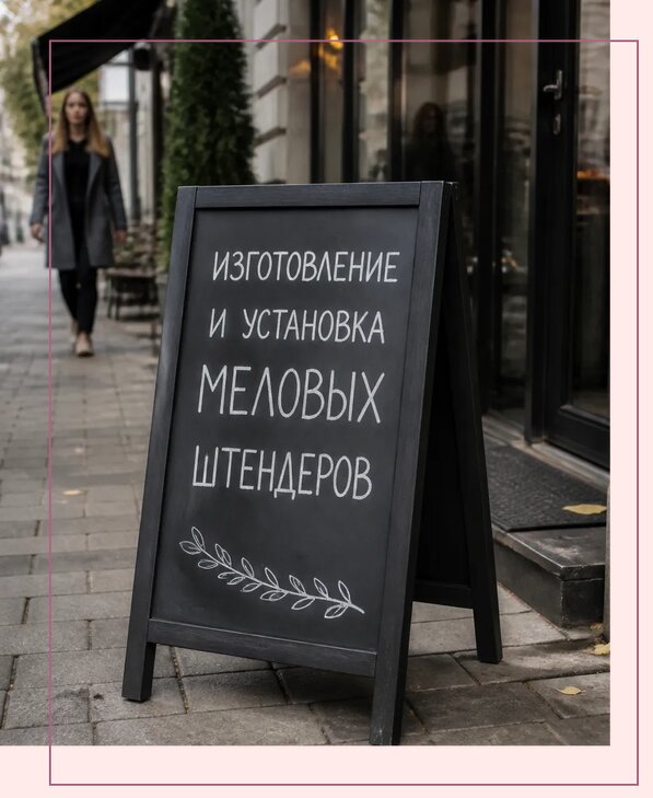 Меловые штендеры в Смоленске по цене от 6666 р. | Аванза-Смл